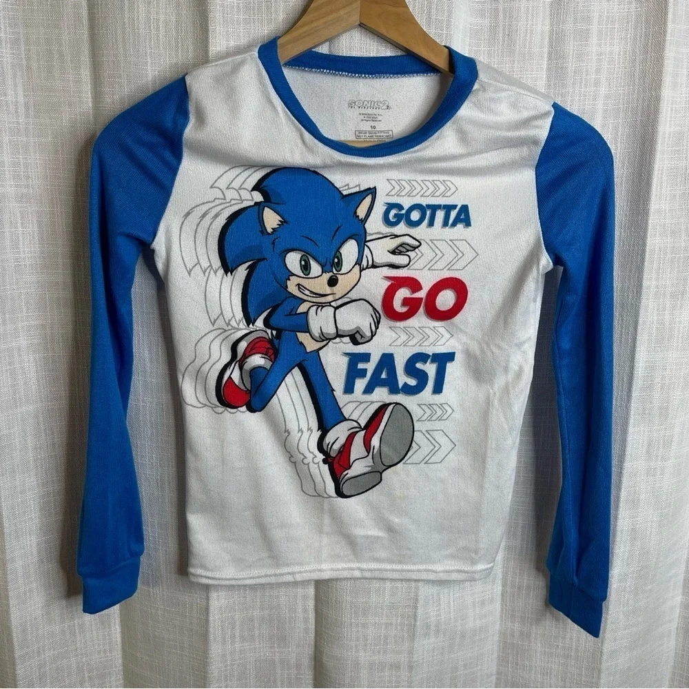 Sonic the Hedgehog Graphic T-Shirts 4 piece Bundle Size 10